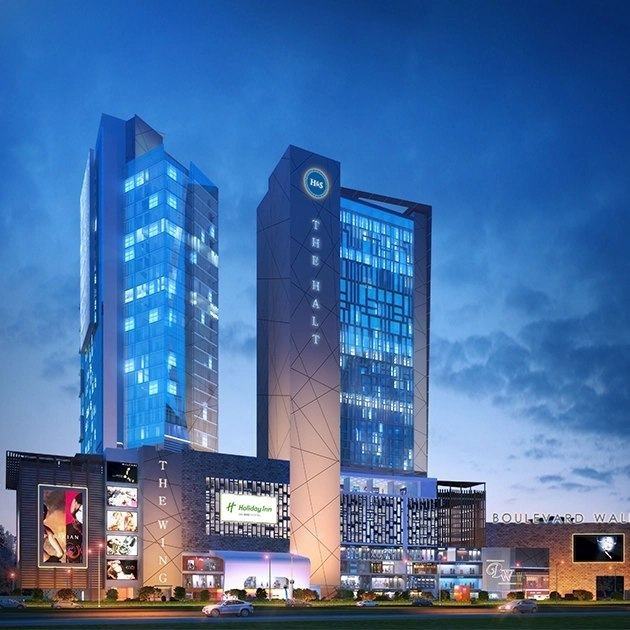 The Wing and The Halt office and hotel towers at Boulevard Walk, Panvel, Mumbai